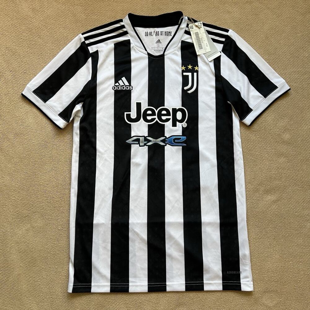 NEW Adidas Juventus 2021-22 Chiesa Home Football Soccer Jersey Small